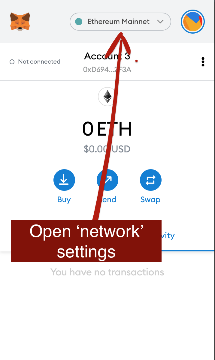 open network settings